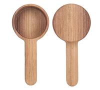 Nikou Cuchara de café Cuchara medidora de madera Tamaño Cuchara de sopa de cocina opcional(Short handle 8g)