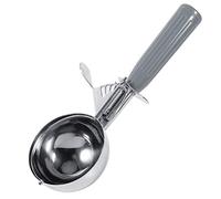 Nikou Cuchara de Helado - Cuchara práctica de Helado de Fruta de acero Inoxidable con Mango de plástico Herramienta de Cocina (Color : Grey-7.2cm)