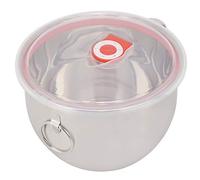 Nikou Cuenco multiusos de acero inoxidable, contenedor de almacenamiento de alimentos con tapa para fideos, sopa, aperitivos, fiambrera Bento, 24 cm, ligero, versátil