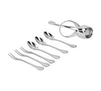 Nikou Elegante soporte de almacenamiento de acero inoxidable para tenedores y cucharas, juego de vajilla de cocina, diseño moderno, ideal para el hogar y el jardín