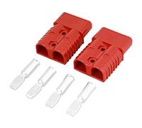 Nikou Enchufe del Conector del cabrestante, 2 Piezas 175A 600V Batería roja Enchufe de conexión rápida Enchufe del Conector del cabrestante con 4 Accesorios