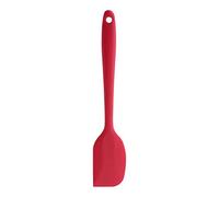 Nikou Espátulas de silicona raspador de crema de mantequilla, resistente al calor, herramienta de mezcla para hornear, color rojo, ideal para pasteles y cremas, 28 cm de largo