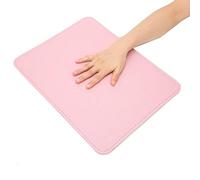 Nikou Estera de mesa para decoración de uñas, cojín suave para decoración de uñas, plegable, lavable, para escritorio de manicura, herramientas resistentes al desgaste para salón de uñas(Rosado)