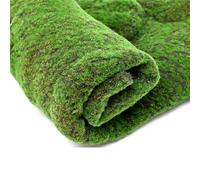 Nikou Esterilla de Musgo Artificial, Alfombra de Musgo Falso, Placa de Musgo, 100 x 100 cm, Musgo Artificial, Musgo Plano, Plantas Verdes, Simulación en Miniatura, Decoración de Césped para Casa