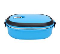 NIKOU Fiambrera Contenedor de alimentos portátil con aislamiento de acero inoxidable, contenedor térmico de una sola capa de 900 ml para picnic al aire libre