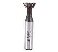 Nikou Fresa cnc Cola de Milano - Cortador de Ranura de Cola de Milano de 16 mm Cortador de Ranura de Cola de Milano de vástago Recto HSS de 60 ° Broca de fresado CNC
