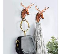 Nikou Gancho de pared de resina con forma de animal, para colgar toallas y abrigos retro para llaves, gancho decorativo para colgar el hogar y el jardín, diseño único