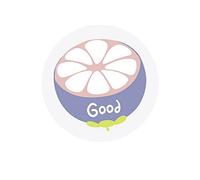 Nikou Gorro de baño impermeable con estampado de frutas de dibujos animados (mangostán), gorro de ducha para protección del cabello, ligero, fácil de usar