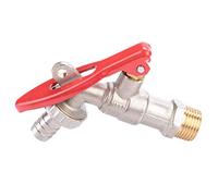 Nikou Grifo de agua con cerradura - Sellado 1/2"Rosca Grifo de agua Grifo de latón con cerradura Resistencia a la corrosión Inicio Herramienta de jardín al aire libre Ahorro de agua Antienvejecimiento