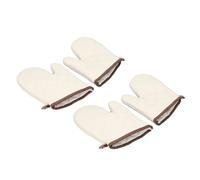 Nikou Guantes resistentes al calor, guantes gruesos de algodón multifuncionales para hornear, cocinar, asar, barbacoa, aislados, pequeños, aislados con calor, algodón térmico