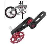 Nikou Guía de Cadena Trasera, Mano de Obra Exquisita y Tensor de Cadena de guía de Cadena de Bicicleta de aleación de Aluminio Duradero Adecuado para Bicicletas Plegables de una Sola Velocidad