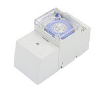 Nikou Interruptor de Tiempo,110-230V Temporizador Analógico Mecánico de 24 Horas,Manual/Controlador Automático Interruptor de Tiempo Fuerte Antiinterferencias(200g)