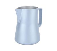 Nikou Jarra de espuma de leche de 550ml, taza de espuma de leche de acero inoxidable, suministros para hacer café para la cocina del hogar (Azul)