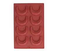 Nikou Juego de 10 piezas de pastel de luna de acero inoxidable, cortador de galletas y galletas en forma de corazón, 8 agujeros 3D para el hogar, panadería, cocina, herramientas para hornear