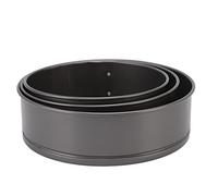 Nikou Juego de 3 moldes para tartas, moldes redondos de resorte con parte inferior extraíble, evita que se peguen, herramientas para hornear para tartas de queso, pizza, pan, 24/26/28 cm