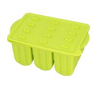Nikou Juego de 3 piezas de pasta de aleación de aluminio, herramienta de cocina de forma redonda, 12 rejillas de silicona con tapa y 50 palos, color verde
