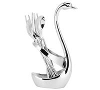 Nikou Juego de 7 piezas de vajilla de aleación de zinc, vajilla con 3 cucharas y 3 tenedores, decoración del hogar, juego de cubiertos Dert