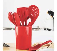 Nikou Juego de 9 utensilios de cocina antiadherentes para el hogar, espátula giratoria, juego de utensilios de cocina con pala de cocina
