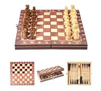 Nikou Juego de ajedrez-Tablero de ajedrez de Madera magnético Plegable Ligero Adecuado para niños y Adultos