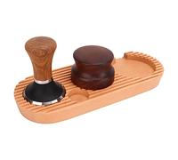Nikou Juego de apisonador de café, mango de madera antideslizante y kit de estación distribuidora para cocina, base de 51 mm, herramienta de apisonamiento de café manual, kit de apisonamiento de