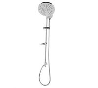 Nikou Juego de ducha de pared para baño, grifo de agua fría y caliente, ducha a presión con cabezal de ducha de lluvia