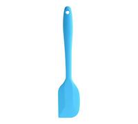 Nikou Juego de espátulas de silicona, raspadores de crema de mantequilla resistentes al calor, herramientas de mezcla para hornear de cocina, paquete de 2 (amarillo y azul), ideal para decorar