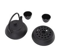 Nikou JUEGO DE HERVIDOR DE HIERRO FUNDIDO 800ML TETERA ALTAMENTE DURADERA CON ALFOMBRA CALIENTE TAZAS COLADOR PARA LOS AMANTES DEL TÉ