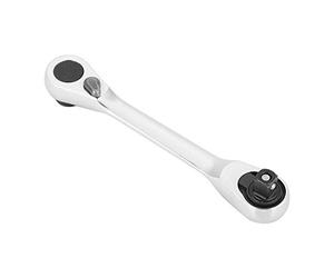 Nikou Juego de llaves trinquete, 1/4 "Mini llave de zócalo trinquete 72 dientes Destornillador reversible de liberación rápida Llave de torque hexagonal Llave inglesa Kit de reparación de automóviles