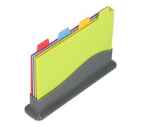 Nikou Juego de tablas de cortar gruesas de polipropileno con asa, fácil de limpiar y segura para cocinar, tabla de cortar de plástico para cocina y resistente, 3 piezas