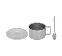 Nikou JUEGO DE TAZA DE CAFÉ CON AISLAMIENTO DE ACERO INOXIDABLE DE DOBLE CAPA PARA LA OFICINA DE CAMPING EN CASA (200ML)