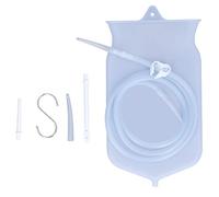 NIKOU Kit Enema Set Bolsa Silicona 2L para Cafe Limpieza Intestinal Casera