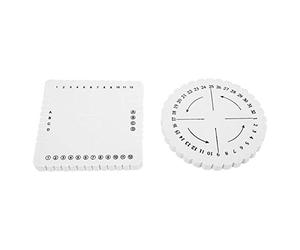 Nikou Kumihimo - Disco trenzado redondo cuadrado Kumihimo, 2 unidades, pulsera de macramé con cordón trenzado hecho a mano para manualidades