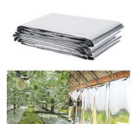 Nikou Lámina reflectante plantas - Lámina reflectante plateada Mylar para película Mylar plateada, altamente reflectante, Aumente efectivamente el crecimiento de plantas para el invernadero del jardín