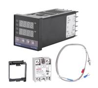 Nikou LED Termostato - 0-1300 AC Alarma de Temperatura 110V REX-C100 Kits de Controlador PID Digital 240v Termostato Digital