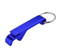 Nikou Llavero abrebotellas de cerveza, llavero de metal dividido de bolsillo, barra de cocina a granel con barra de garra, azul, diseño compacto, ideal para uso doméstico y exterior