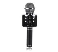 Nikou Micrófono inalámbrico Bluetooth para teléfono, color negro elegante