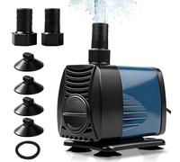 Nikou Mini Bomba de Agua, Bomba de Agua Sumergible 3000L/H 45W Silenciosa, con Cable 1,8 m, Accesorios para Acuarios, Estanques, Fuentes, Hidropónica, Uso en Agua y Tierra