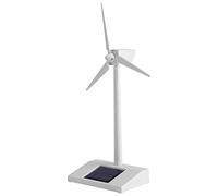 Nikou Mini modelo de molino de viento de energía solar, juguete de turbina eólica de escritorio de energía solar en miniatura, ayuda de enseñanza científica para niños, decoración de escritorio