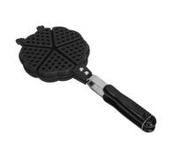 Nikou Mini waflera de aleación de aluminio de 5.9 pulgadas y plástico, fácil de limpiar, para gofres y sándwiches, diseño portátil