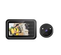 Nikou - Mirilla inteligente con pantalla TFT LCD de 2,4", cámara espía con timbre, 4 melodías, cámara gran angular de 120° y 1 MP, foto con toma nocturna IR, para casa, oficina, apartamento, hotel