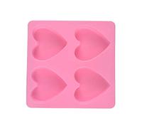 Nikou Molde 3D para fondant en forma de corazón, silicona de grado alimenticio para decoración de tartas, suministros de fiesta, utensilios de cocina, diseño flexible, fácil liberación
