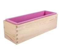 Nikou Molde Jabon, Moldes para Jabones Artesanales, Caja de Madera Jabón Rectangular Flexible, Herramienta para Hacer Pan Tostado, Adecuado para Hornear y Manualidades