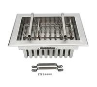 Nikou Molde para Helado de Acero Inoxidable Moldes para Palos de Hielo Máquina de Soldar Helado DIY 40 Agujeros para Palos