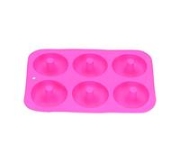 Nikou Moldes de silicona para hornear donas, moldes antiadherentes de 6 rejillas para los amantes de la repostería, resistentes al calor, fáciles de limpiar, suministros para hornear