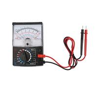 Nikou Multímetro analógico, instrumento de prueba de resistencia de voltaje DC CC de multímetro de puntero analógico digital