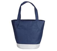 Nikou Oficina de picnic al aire libre portátil impermeabilizan la cremallera bolsillo termal lonchera bolso de contenedor de alimentos para la familia picnic azul marino (Azul marino)