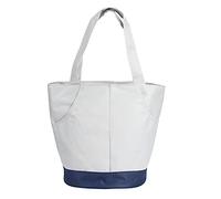 Nikou Oficina de picnic al aire libre portátil impermeabilizan la cremallera bolsillo termal lonchera bolso de contenedor de alimentos para la familia picnic azul marino (Blanco)