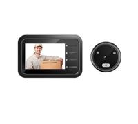 Nikou Pantalla TFT LCD de 2,4 pulgadas, mirilla digital, cámara mirilla con timbre, 4 tonos de timbre, cámara gran angular de 0,3 MP 105 °, visión nocturna infrarroja, para casa, oficina, apartamento