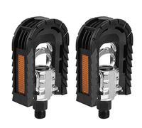 Nikou Pedales de Bicicleta Plegable - 1 par Pedal Bicicleta Plegable de aleación de Aluminio Bicicleta Plegable Antideslizante al Aire Libre para Bicicletas de montaña Racing C-ars