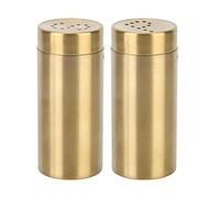 Nikou Pepper Shaker - 2Pcs sazonador especias Condiment Jar Acero Inoxidable Especias Sal y Pimienta Shaker Set Sazonador Botella para Sal Azúcar Hogar Cocina